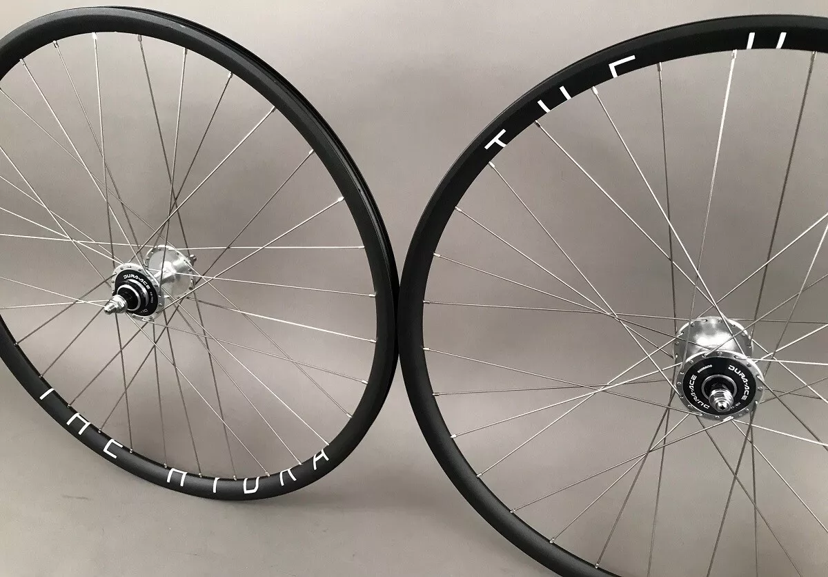 H Plus Son Hydra Track Fixed Gear Bike Wheelset Dura Ace 7600 High Flange Hubs H Plus Son Hydra Track Fixed Gear Bike Wheelset Dura Ace 7600 High Flange Hubs