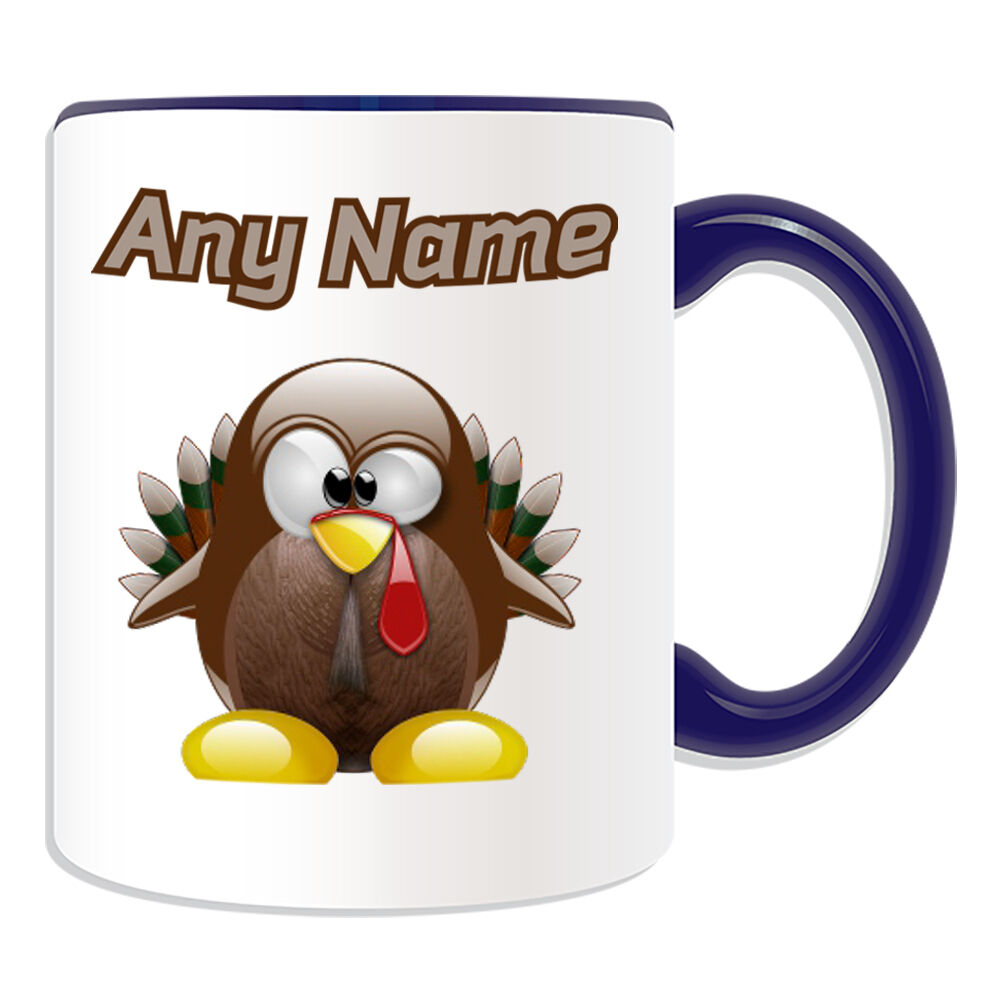 Personalised Gift Turkey Mug Money Box Cup Funny Novelty Penguin Cartoon  Chicken | eBay