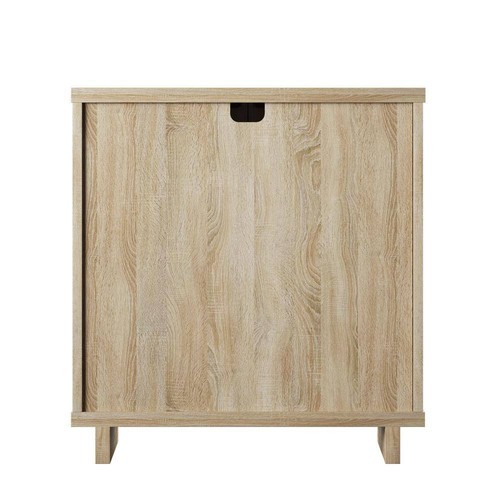 Twin Star Home Accent Cabinet 32" x 30" x 15.5" Particle Board Storage Brown - Picture 4 of 9