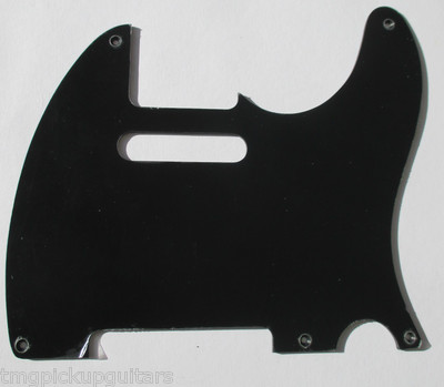 1 Pickguard Tele  Telly TE-110-B 5 loch schwarz 1 lagig