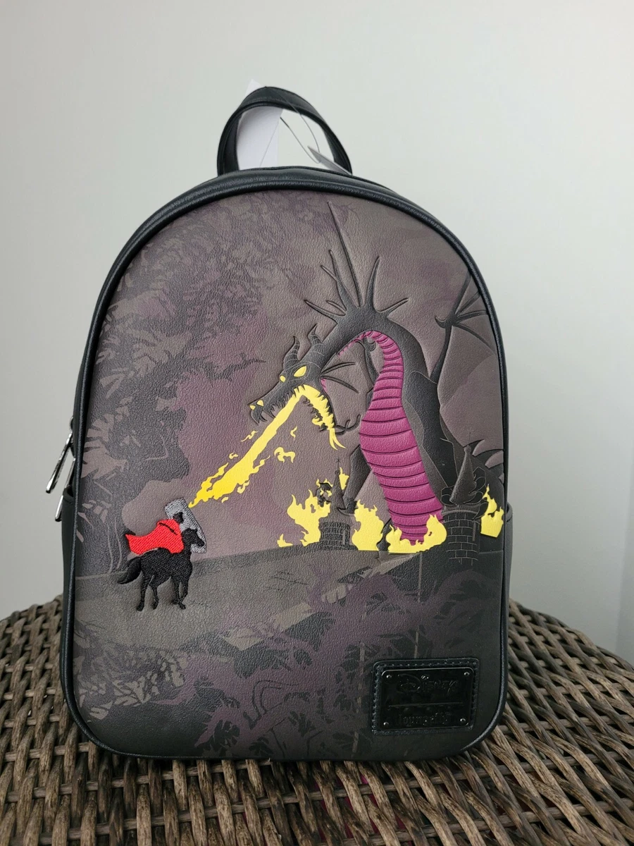 Disney Loungefly Maleficent Dragon Prince Philip Sleeping Beauty Mini  Backpack