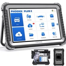 TOPDON Phoenix Plus 2 Scanner OBD2 Car Onlilne Coding Bidirectional Tool FCA