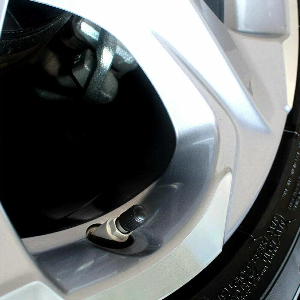 100 Pcs Plastic Car Tire Rim Valve Stems Wheel Tyre Air Caps Dust Cover Black - Image 4 of 4