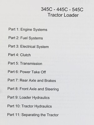 Ford 345C 445C Traktor Lader Service Reparatur Handbuch Shop Buch Überholung