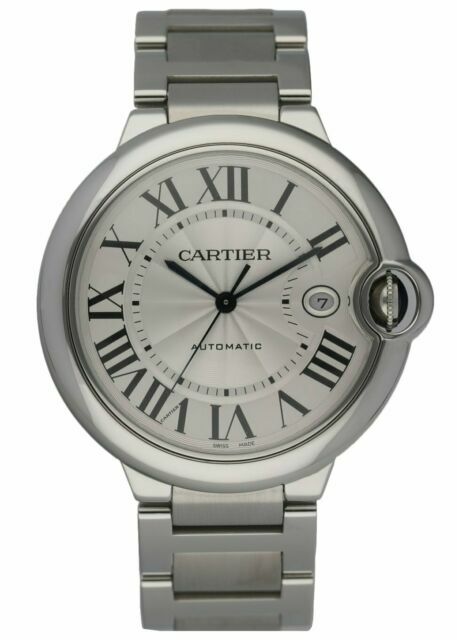 Cartier Ballon Bleu Silver Men's Stainless Steel/Yellow Gold Bracelet Watch  - 3001 for sale online | eBay