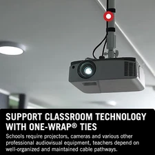 - 1801-OW-PB/B-75 Double Sided ONE-WRAP Tape for Secure and Reusable Cable In...