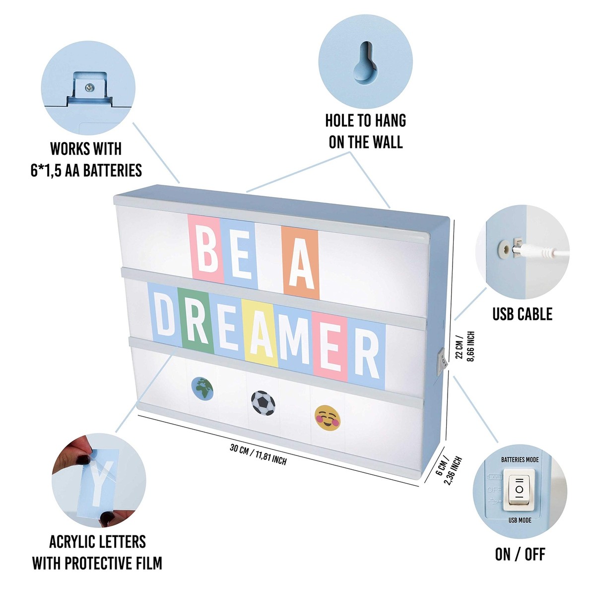 Tavoletta Luminosa Caydo Per Disegno - 3 Livelli Luminosità, Alimentazione USB E Batterie, Regalo Perfetto Per Bambini - Foto 10