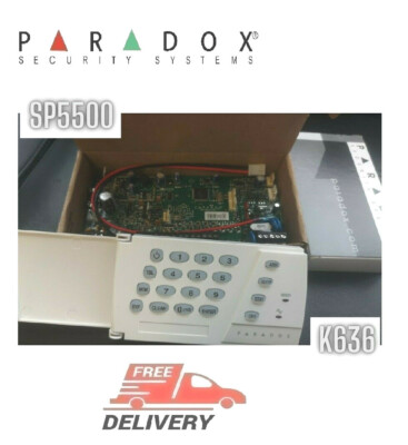 Paradox Security SP5500+K636 Alarm KIT Neu Spectra Sicherheitssysteme Original