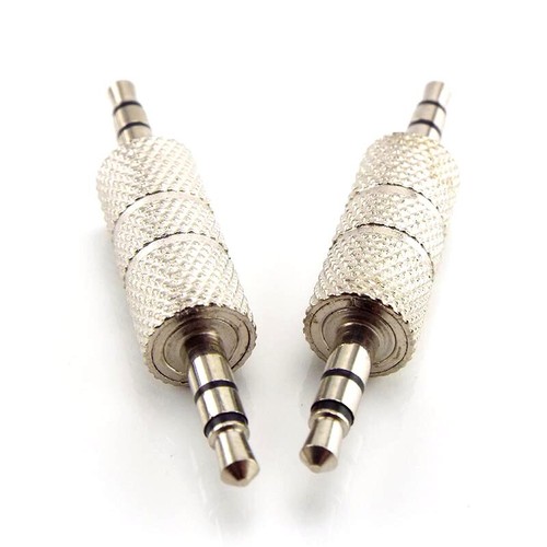 3.5mm Stereo Male to Male Audio Plug Jack Connector Coupler Adapter Joiner 5/10x - Picture 6 of 6