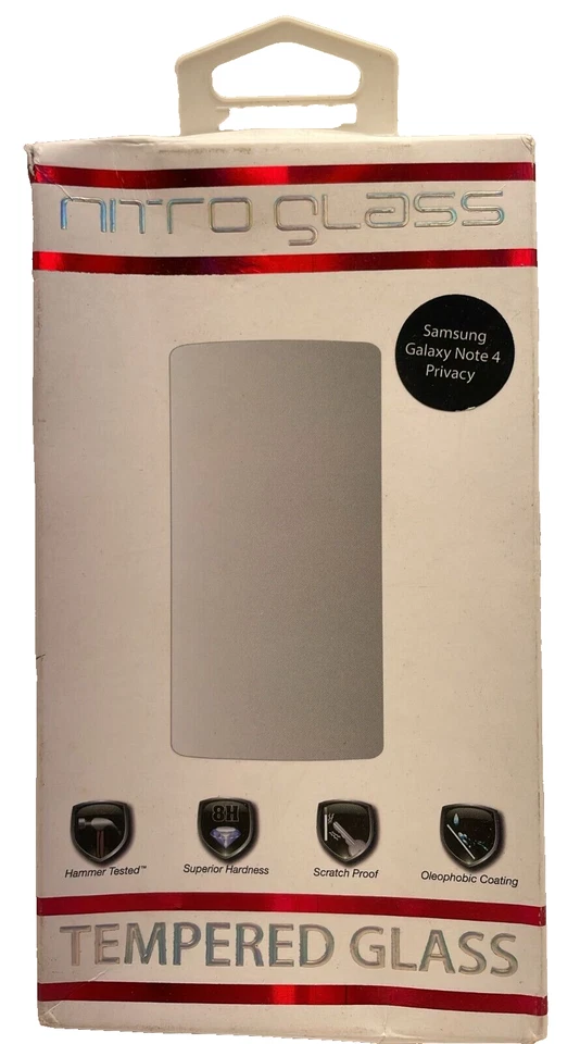 ZNitro Tempered Glass Screen Protector for Samsung Galaxy Note 4 (Privacy) - Image 2 of 4