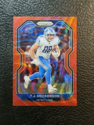 2020 PANINI TJ HOCKENSON 04/149 Prizm RED RUBY WAVE SP  VIKINGS
