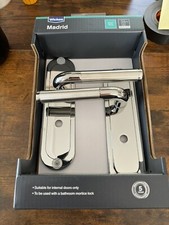 Wickes-Door Handles- Madrid, Wickes Suitable For Bathroom  Dual Tone -