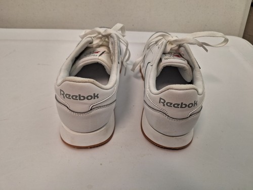 Reebok Boys sz 6 classic Leather Shoes - Grade School White NEW 100010472 - Picture 2 of 8