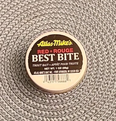 Atlas Mikes Best Bite Salmon Fishing Bait Eggs 1 oz Jar Red 56666 FREE SHIPPING 