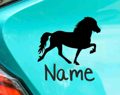 Name Isländer Isi Autoaufkleber Sticker Aufkleber Pferd Tölter -  AU 462