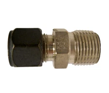 New Parker Stainless Steel 3/8" CPI Tube x 3/8" Male NPT Connector, 6-6 FBZ-SS