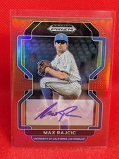 2022 Panini Prizm Draft Picks Red Prizm Autograph #PDP187 Max Rajcic 38/50