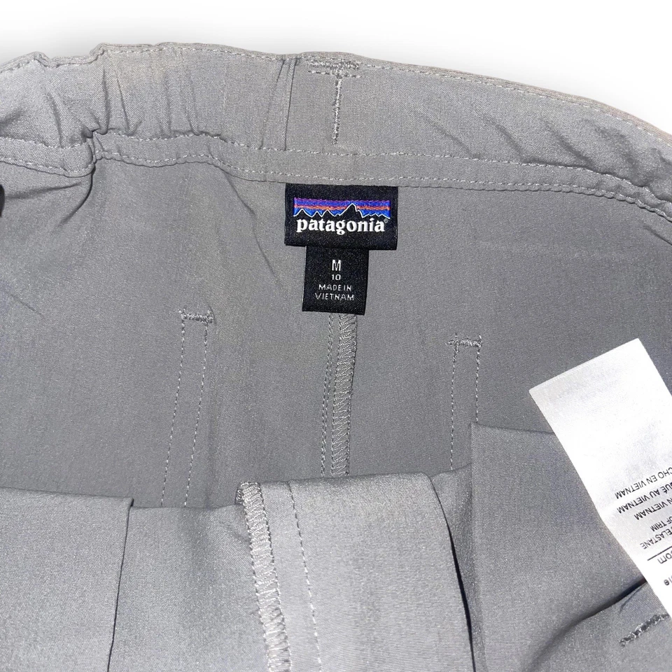 Pantalones Cortos Patagonia Niñas Happy Hike Talla M Gris Foto 3 de 4