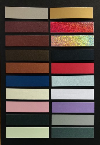 Layering Panel 18mm x 72mm straight edged card topper/embellishments pk20 - Picture 2 of 5