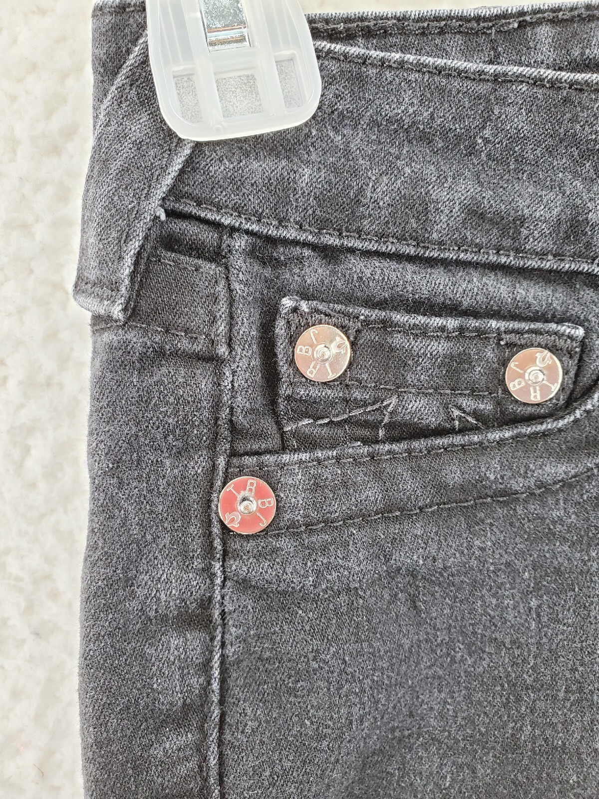 True Religion Legging Jeans Wmn 26 (27x28) Dk Black Stretch Skinny Ankle Zip Mid thumbnail 10