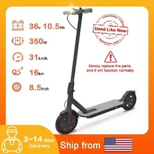 Electric Scooter 350WPower Motor,Up to 19 Mph, 8.5" Solid Tires10~12 Miles Range