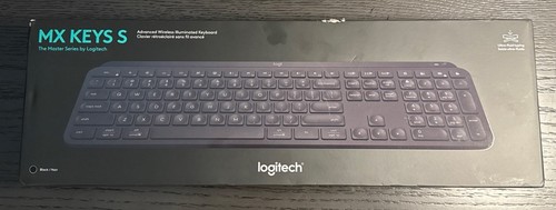 LOGITECH MX KEYS S KABELLOSE BELEUCHTETE TASTATUR SCHWARZ 920-011406 Master Series