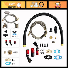 Turbocharger Oil Feed Drain Return Line Kit For T3 T4 Gt35 Gt40 Gt42 - High Pe