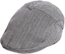 INOGIH Boys Tweed-Newsboy Cap Toddler Cotton Beret Hat 6M to 6-18 Months Black