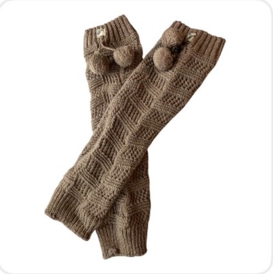 Leg Warmers with Pom Poms ((2124-10)