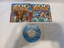  3 PC CD-Rom Game Discs- 2 Zoo Tycoon  Marine Mania Double Expansion Pack