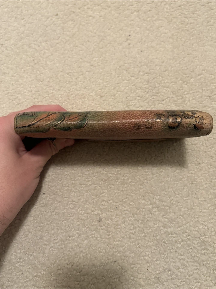 Anuschka Hand Painted Tranquil Forest Leather Organizer Wallet Clutch. - Image 3 of 4