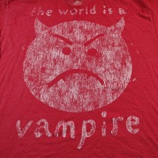 Smashing Pumpkins Dress T Shirt L/XL OVERSIZED Urban Outfitters WORLD IS VAMPIRE