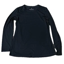 Royal Robbins Women XS Black Wool Blend Pullover Long Sleeve Base Layer Ski Snow