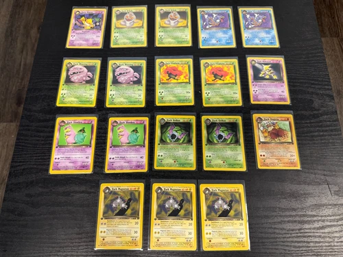 Pokemon Team Rocket 1st Edition Non Holo Lot of 18 Cards LP EX/NM!