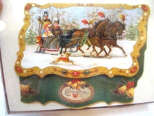 20 VTG Punch Studio, Christmas Die-Cut Cards & Envelopes, BLANK inside