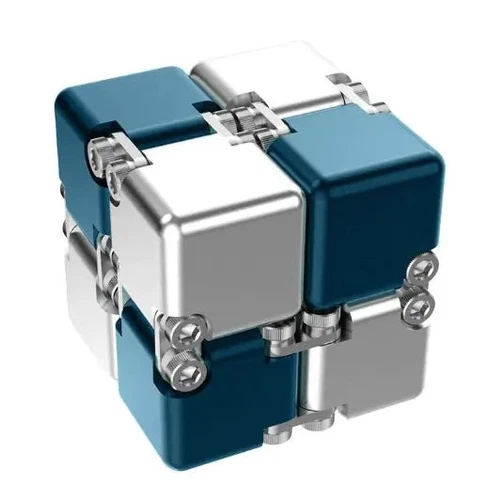 Metal Infinity Cube Stress Relief Toy - Picture 3 of 20