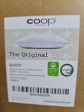 Coop Home Goods The Original Cut Out Memory Foam Pillow, Queen SEALED FAST SHIP