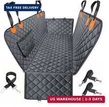 Dog Car Seat Cover for Back Seat,Heavy Duty Dog Hammock for Car with Side Flap,1