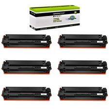 6PC BK Toner Fit for HP 204A Color LaserJet Pro MFP M180nw M181fw M154nw CF510A