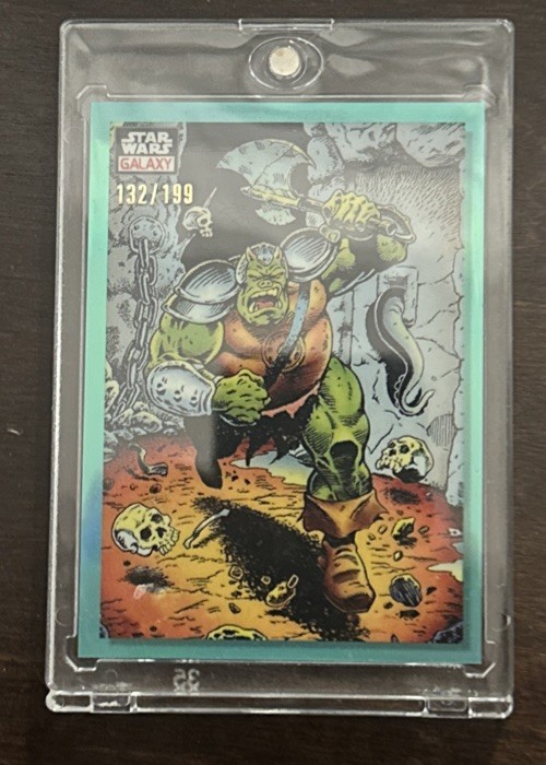 2023 Topps Star Wars Galaxy Chrome "Gamorrean Charge!"Refractor 132 /199 #13
