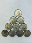 1964 Kennedy Half Dollar 90% SILVER 10 Coins