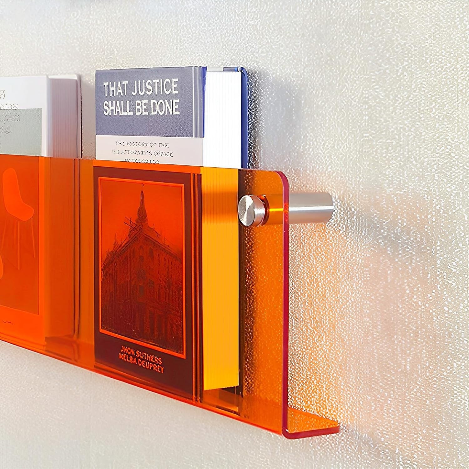 2-Pack Acrylic Magazine Holder Brochure Holder, 17" Record Holder Magazine Rack,