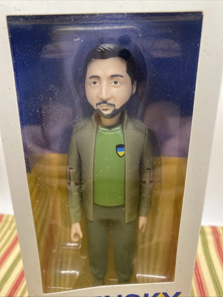 Figura Volodymyr Zelensky 6" Figura de Acción Ucrania Chaqueta Verde FGZE01 FCTRY Foto 2 de 4