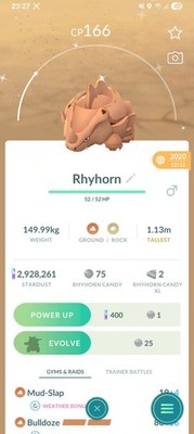 Shiny Rhyhorn Pokemon Garantiert Glück ab 2020 Registriert oder 30 Tage