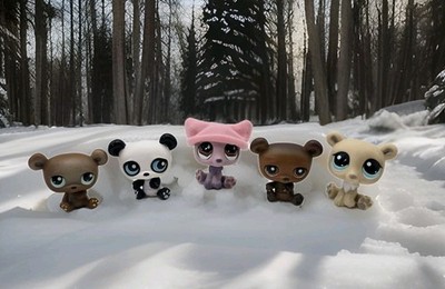(x5) lps Littlest Pet Shop Bear Action Figures