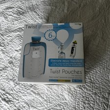 Kiinde Twist Pouches Breast Milk Storage Pouch 40 Pack Twist Top Leak Proof Blue