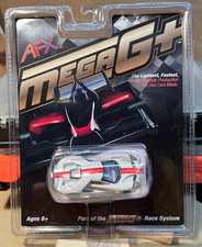 AFX 22021 Mega G  Ford GT HO Slot Car - White w/ Red - New On Card