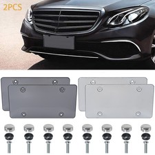 2x Clear Tinted License Plate Cover Shield Protector Unbreakable Fits US Plates