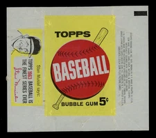 1963 Topps Baseball Wax Wrapper Stan Musial Original Scarce