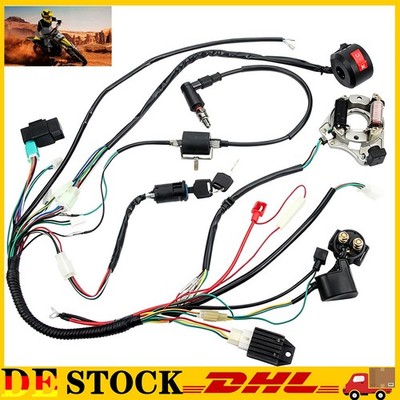 Komplette Elektro Kabelbaum Gleichrichter CDI Kit für 50cc 70cc 110cc 125cc Quad